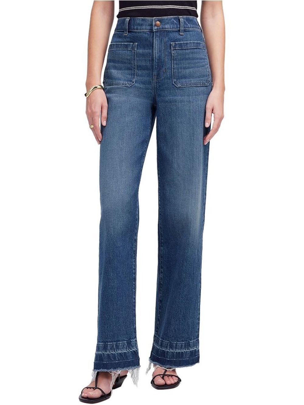 Madewell Emmett Wide-Leg Jean Let Down Hem Edition Size 28